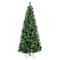 8ft. Pre-Lit Wisconsin Snow Tip Pine Artificial Christmas Tree, Clear LED Lights
